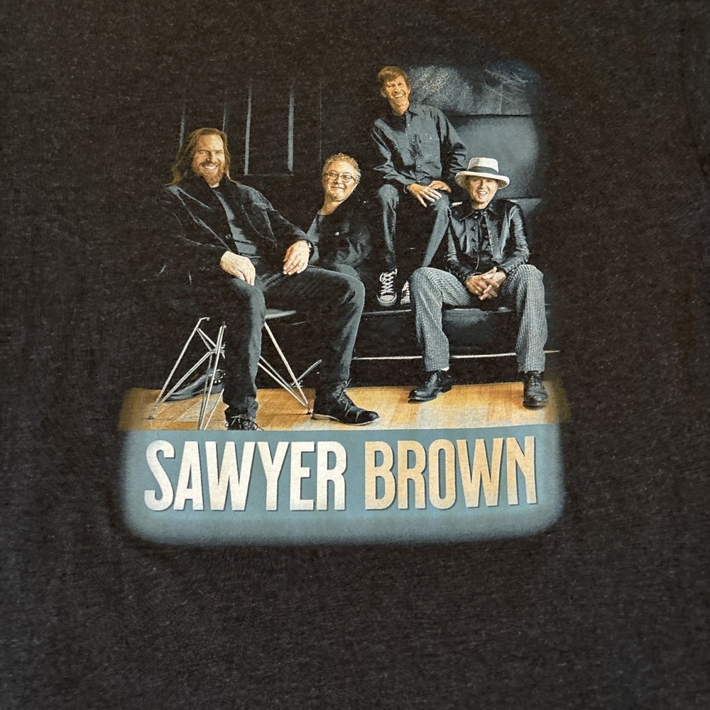 Black Large Sawyer Brown Concert T shirt Tee L Live Tour - Picture 2 of 5